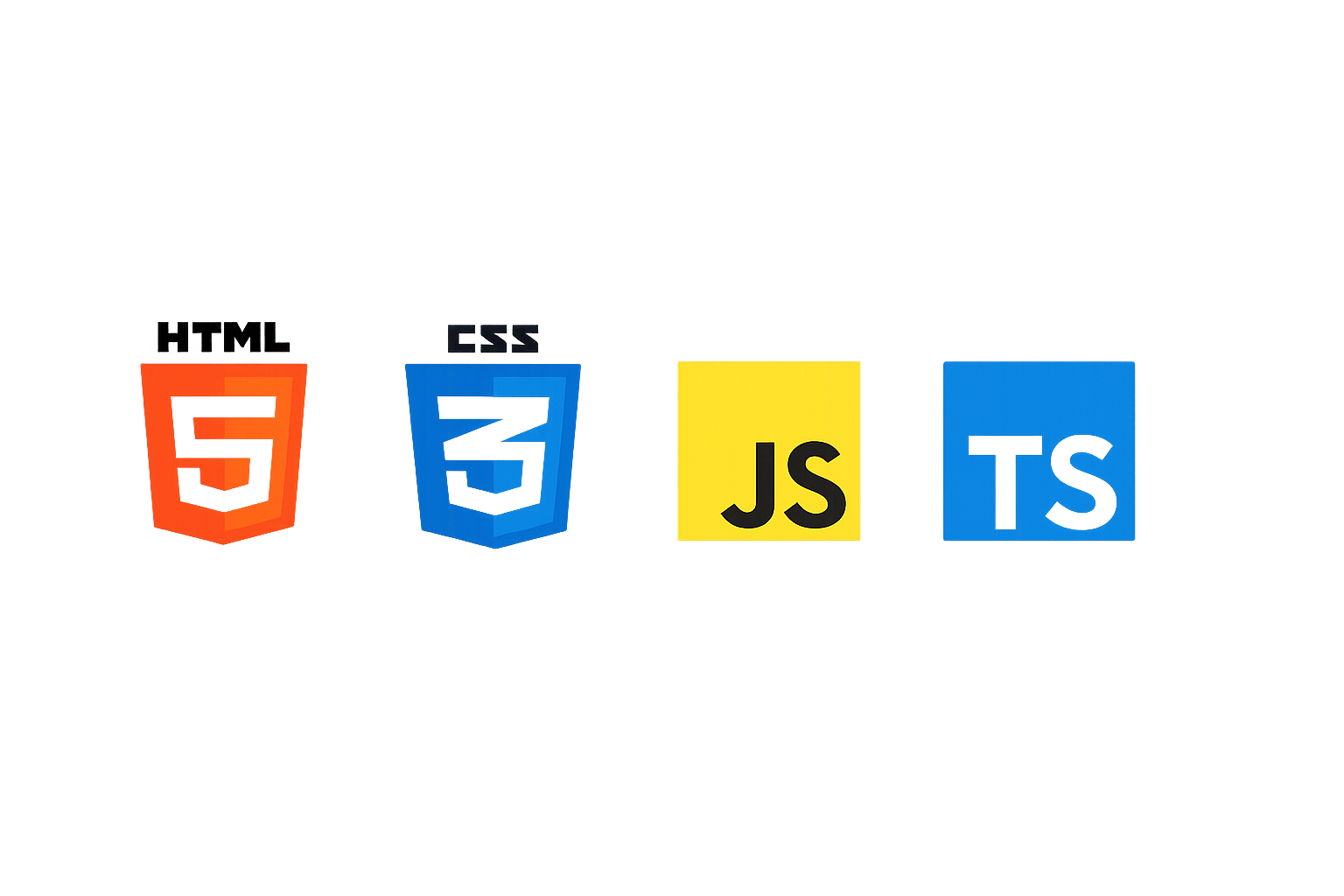 HTML CSS JS TS